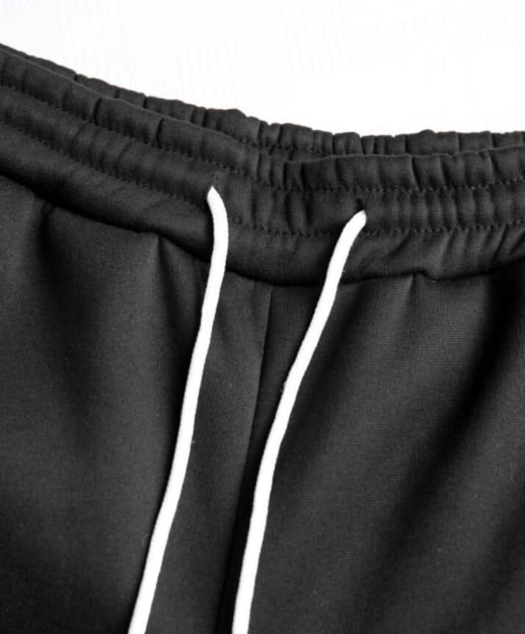 stylish men zipper track suit 2-pcs polyester plain design