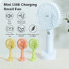 Compact Mini Rechargeable Fan - 1 Pc with 3 Adjustable Wind Speeds
