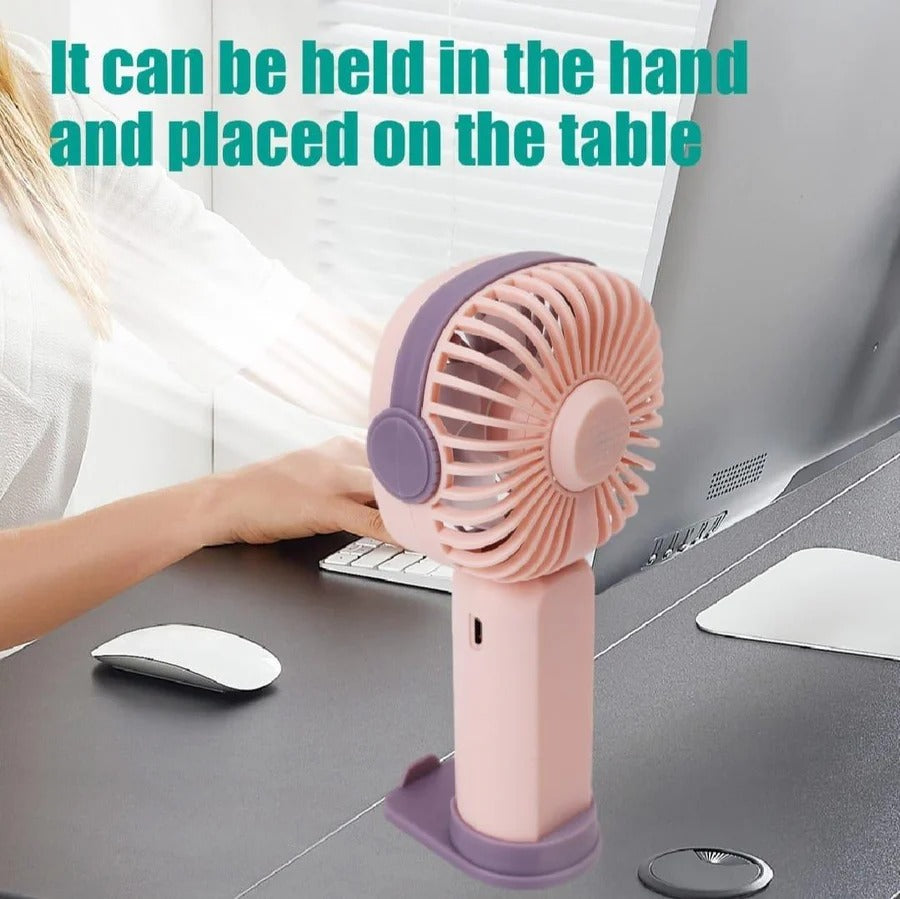 Multicolor Portable Mobile Phone Holder Fan - 1 Pcs